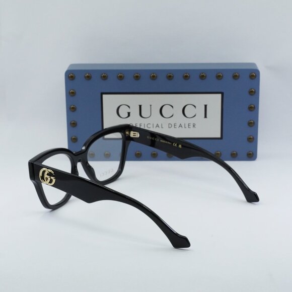 Gucci GG1424O 005 Cat Eye Eyeglasses - Black 54mm - Picture 5 of 10
